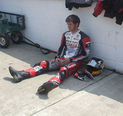 Guy Martin ahead of the Bennetts Superbike TT